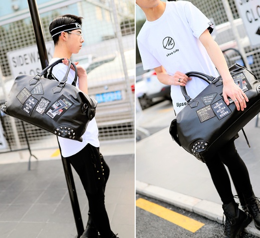 Leather gym bag - Image 3
